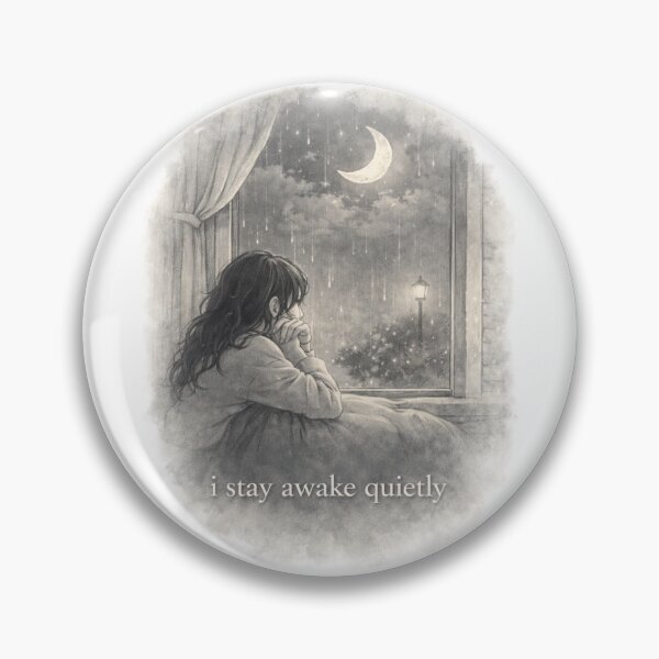 Item preview, I Stay Awake Quietly designed and sold by ByKubraArt.