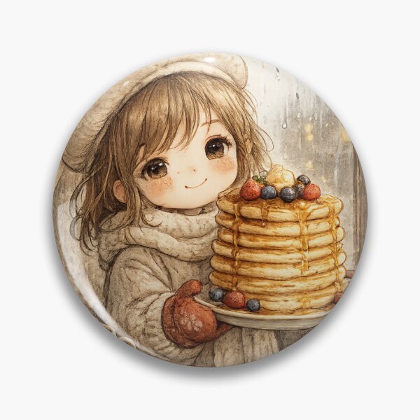 Item preview, Cozy Rainy Day Pancake Girl Cute designed and sold by Magical-dreamer.