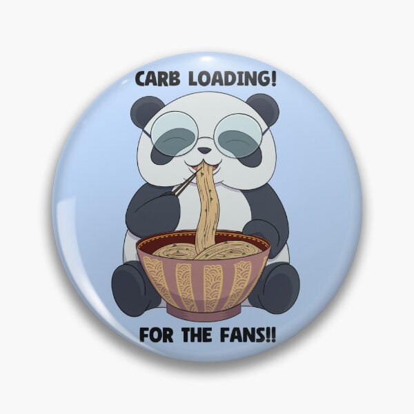 Item preview, Carb loading panda eating ramen designed and sold by The Animéniacal Panda.