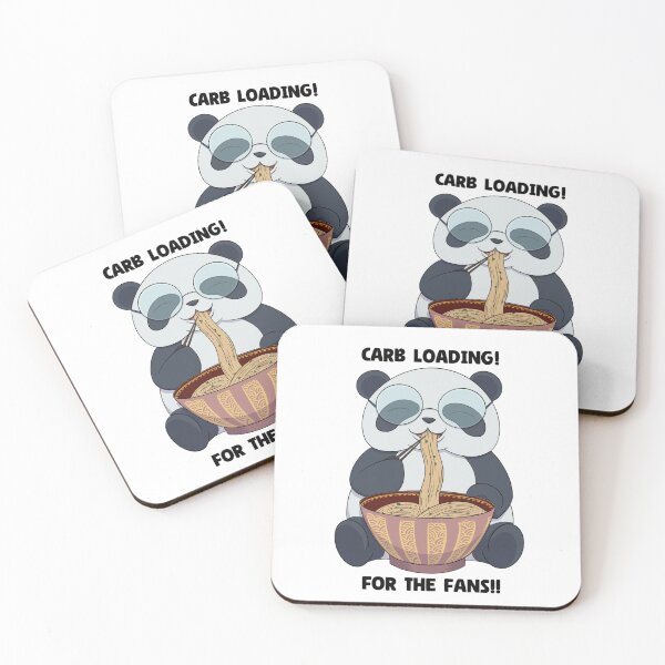 Item preview, Carb loading panda eating ramen designed and sold by The Animéniacal Panda.