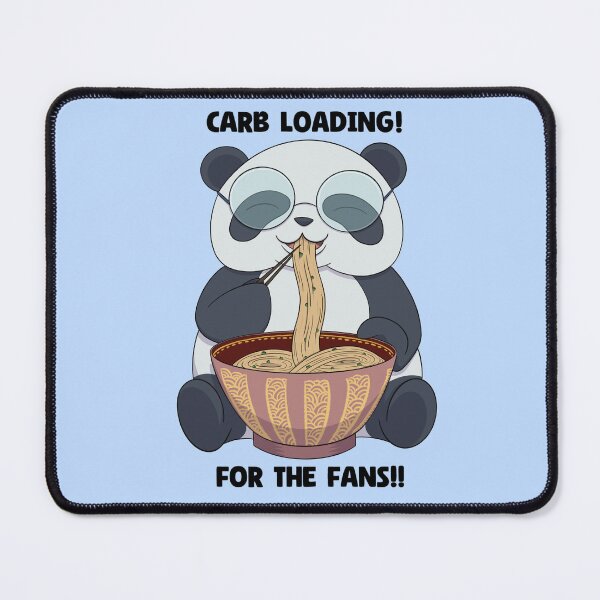 Item preview, Carb loading panda eating ramen designed and sold by The Animéniacal Panda.
