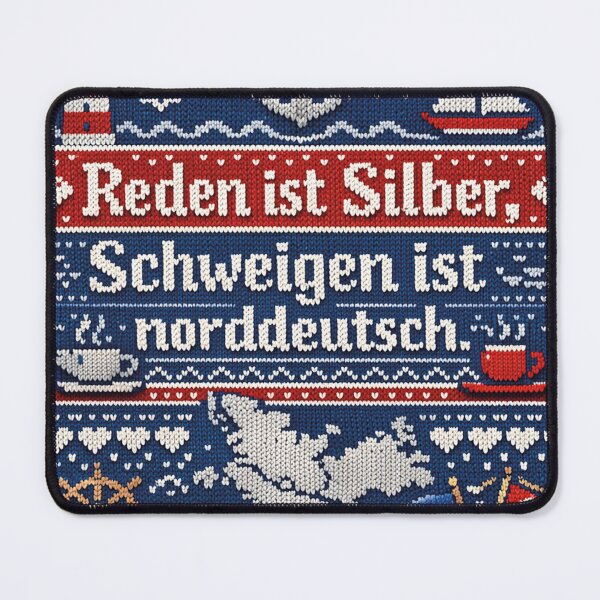 Item preview, Speech is silver, silence is North German knitting pattern designed and sold by Mauswohn.