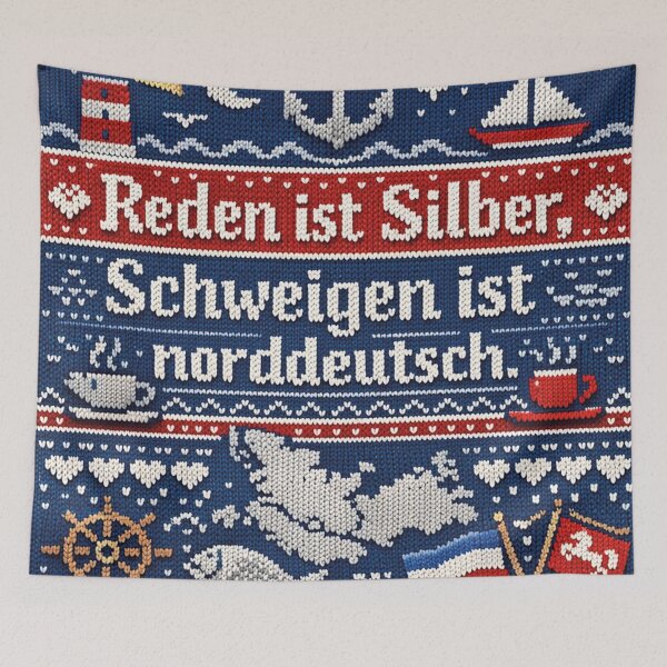 Item preview, Speech is silver, silence is North German knitting pattern designed and sold by Mauswohn.