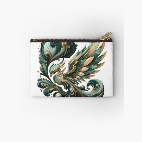 Item preview, Emerald Phoenix Marble Wings Art designed and sold by Artist Bishhnu Banerji.