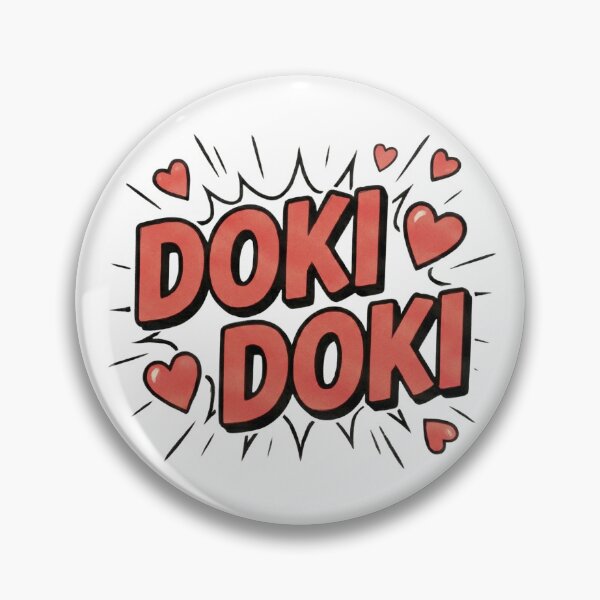 Item preview, Doki Doki — Japanese Calligraphy Art "Heartbeat & Excitement" designed and sold by HappyCanvasArt.