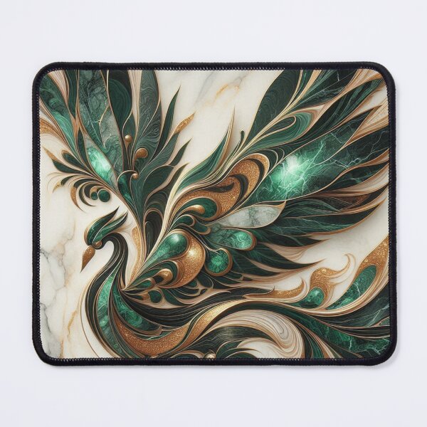 Item preview, Emerald Phoenix Marble Wings Art- Design 2. designed and sold by Artist Bishhnu Banerji.