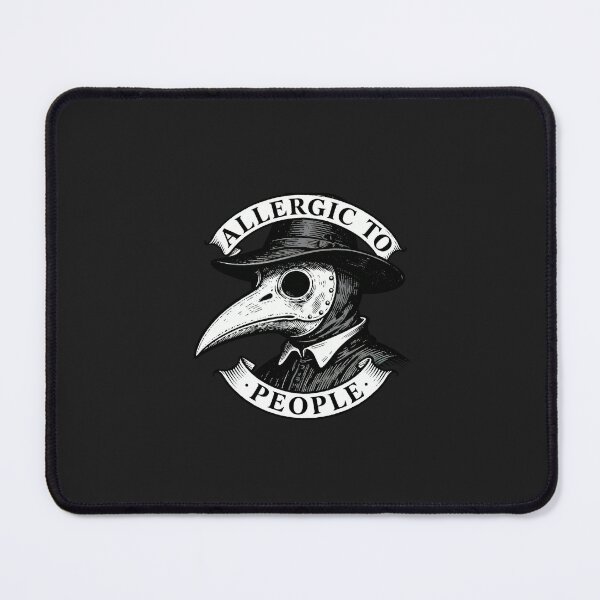 Item preview, Allergic To People Plague Doctor | Introvert Gothic Humor designed and sold by VENOHA.