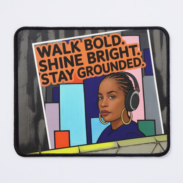 Item preview, Walk Bold. Shine Bright. Stay Grounded Girl | Youth Motivation Streetwear | Modern Christian Tee” designed and sold by YoungWorldCo.