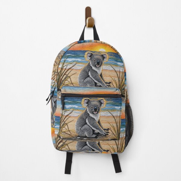 Item preview, Koala on the beach at sunset embroidery pattern designed and sold by Mauswohn.