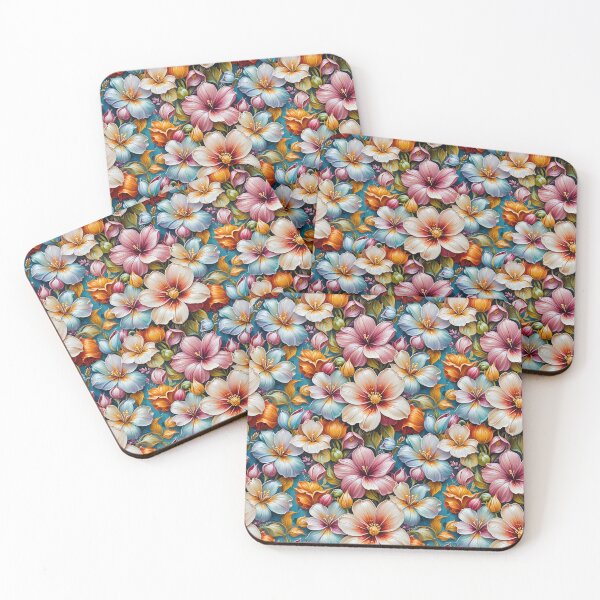Item preview, Vibrant Multi-colour Floral Pattern – Lush Botanical Garden Art designed and sold by Fabricbella.