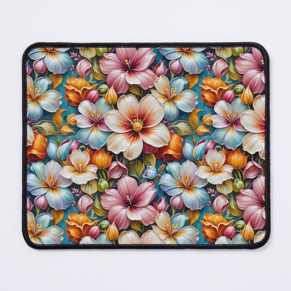 Item preview, Vibrant Multi-colour Floral Pattern – Lush Botanical Garden Art designed and sold by Fabricbella.