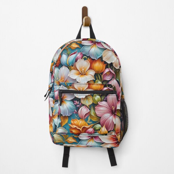 Item preview, Vibrant Multi-colour Floral Pattern – Lush Botanical Garden Art designed and sold by Fabricbella.