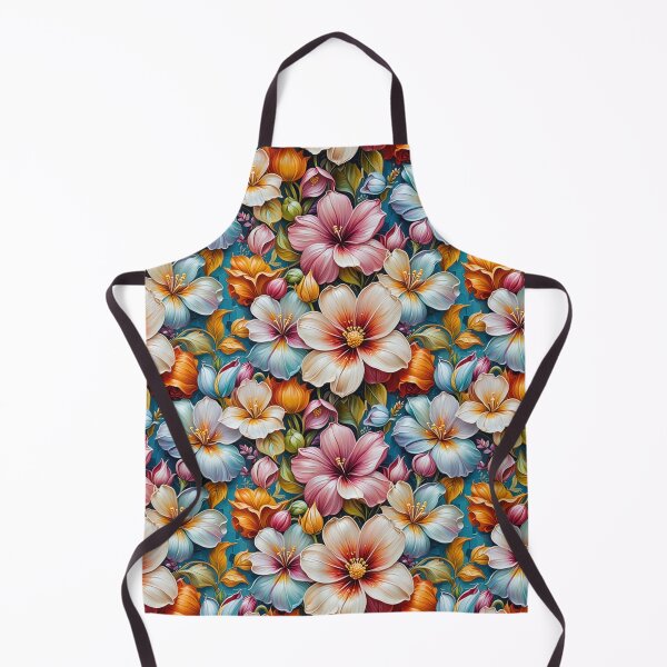 Item preview, Vibrant Multi-colour Floral Pattern – Lush Botanical Garden Art designed and sold by Fabricbella.