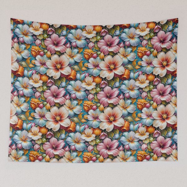 Item preview, Vibrant Multi-colour Floral Pattern – Lush Botanical Garden Art designed and sold by Fabricbella.
