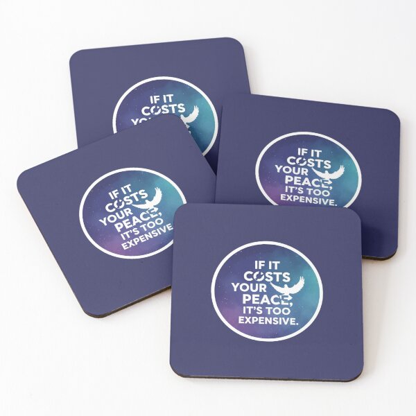 Item preview, If It Costs Your Peace It Is Too Expensive Dove Sticker designed and sold by Scro-Ciob-Shop.