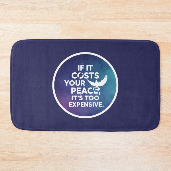 Item preview, If It Costs Your Peace It Is Too Expensive Dove Sticker designed and sold by Nicolae-SCROCIOB-Shop.