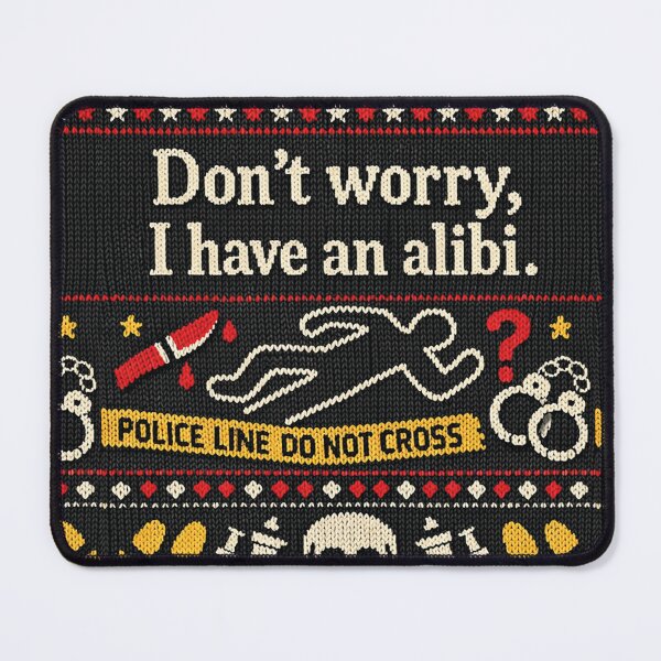 Item preview, Don't Worry I Have An Alibi Crime Knitting Pattern designed and sold by Mauswohn.