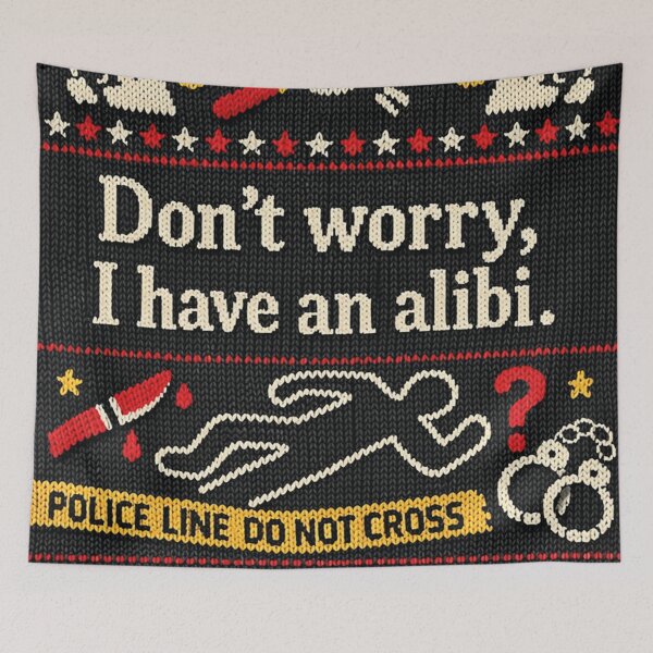 Item preview, Don't Worry I Have An Alibi Crime Knitting Pattern designed and sold by Mauswohn.