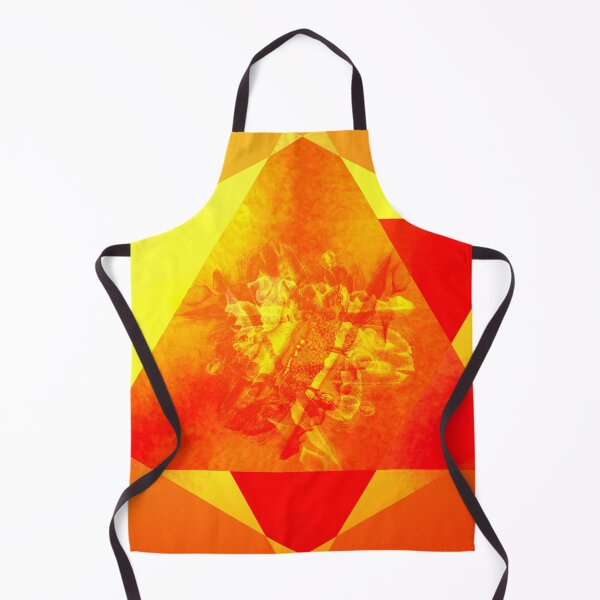 Item preview, Orange yellow triangle composition a0509 designed and sold by liquid-print.