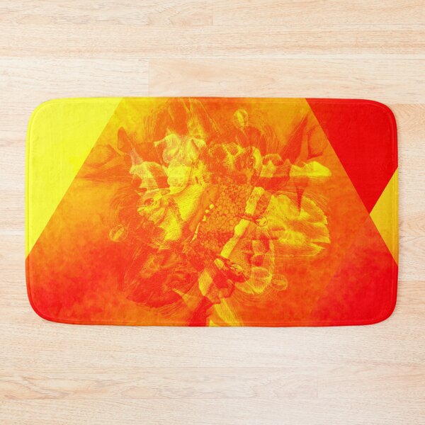 Item preview, Orange yellow triangle composition a0509 designed and sold by liquid-print.