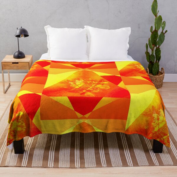 Item preview, Orange yellow triangle composition a0509 designed and sold by liquid-print.