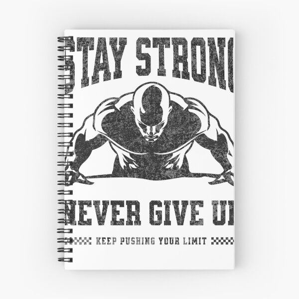Item preview, Stay Strong Never Give Up - Motivational Bodybuilder Illustration designed and sold by Abaseen.