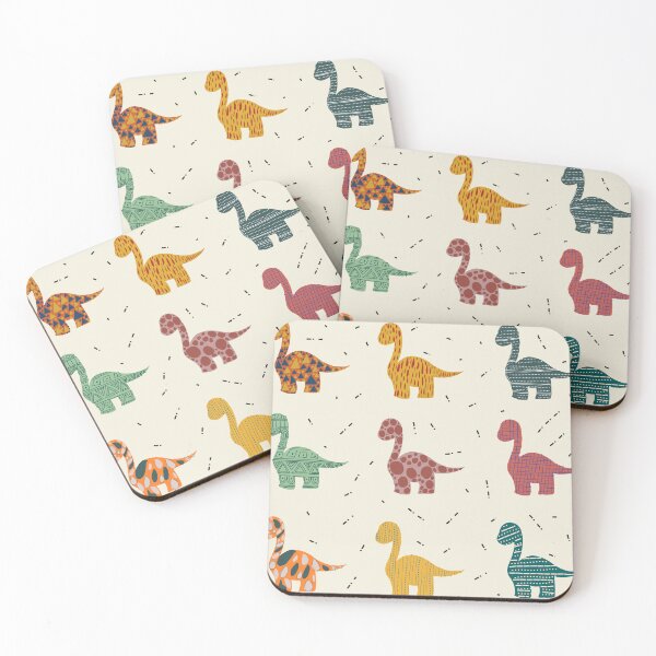 Item preview, Whimsical Brontosaur Dreams – Boho Dino Pattern designed and sold by  Boho Vibes Studio.