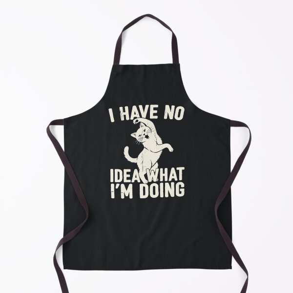 Item preview, I Have No Idea What I’m Doing – Funny sarcastic Cat Quote designed and sold by Taans-Creation.