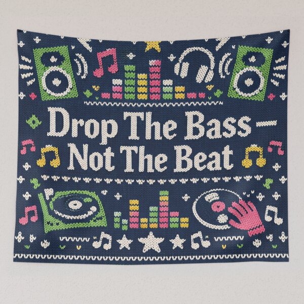 Item preview, Drop The Bass Not The Beat Knitting Pattern designed and sold by Mauswohn.