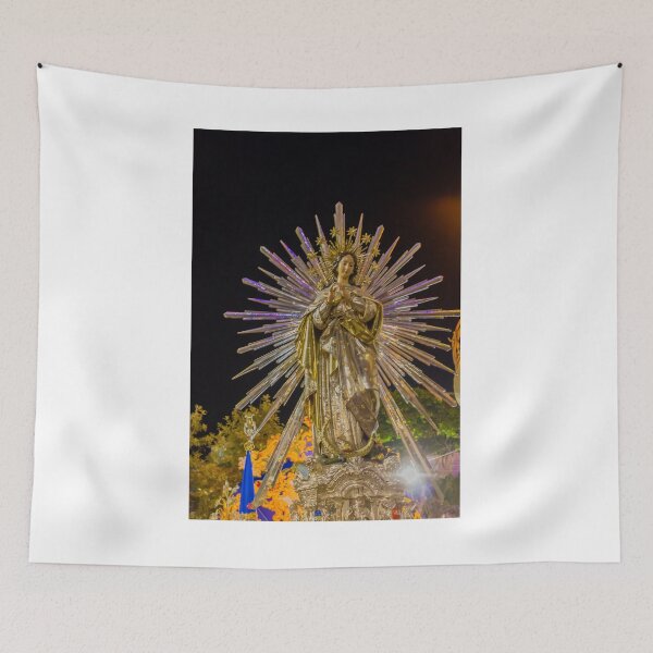 Item preview, Religious Night Procession With Illuminated Arch, Radiant Virgin Mary Statue, and Decorative Lights designed and sold by Nmallia.