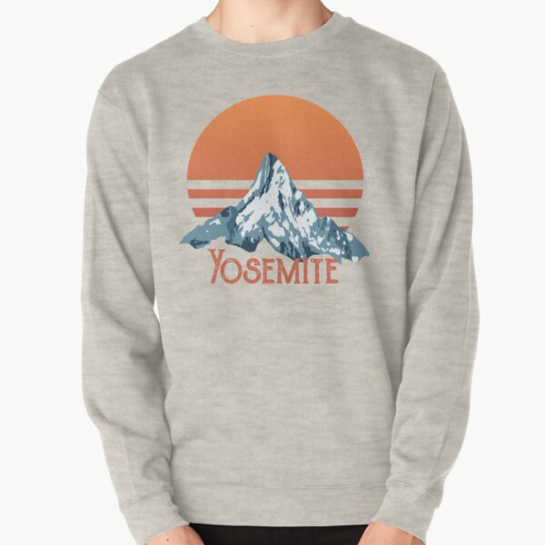 Yosemite National Park Mountains Yosemite Established 1890 Pullover Sweatshirt