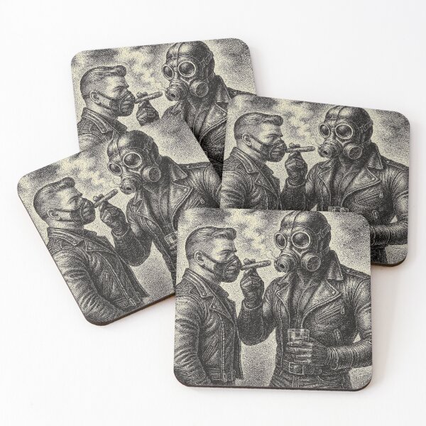 Item preview, Gay Leather Daddy Cigar Smokin' Kink Defiant Currency Tom of Finland Tribute Gay Pride Graphic Design designed and sold by ItsAKinkThing.