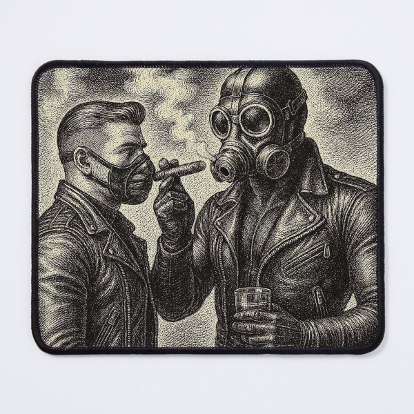 Item preview, Gay Leather Daddy Cigar Smokin' Kink Defiant Currency Tom of Finland Tribute Gay Pride Graphic Design designed and sold by ItsAKinkThing.