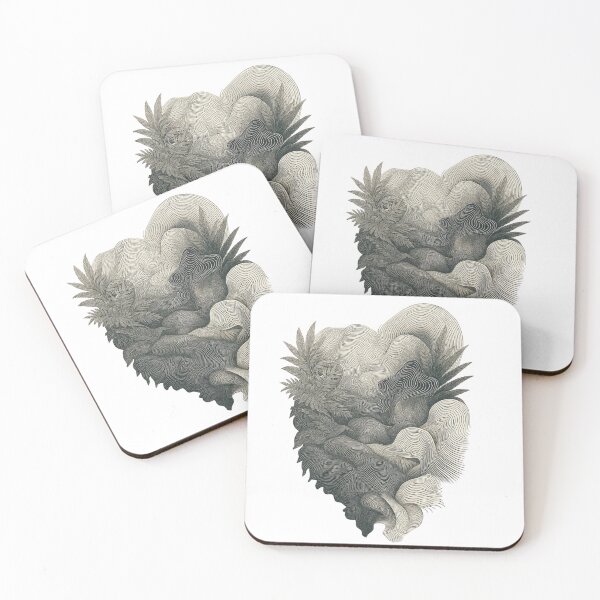 Item preview, Borneo Organic Line Heart Illustration designed and sold by EastborneoEB.