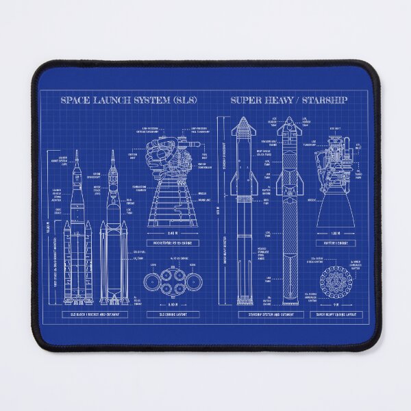 Item preview, Space Launch System vs Super Heavy / Starship (Blueprint) designed and sold by BGALAXY.