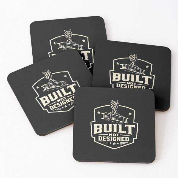 Item preview, Built Not Designed - Construction Civil Engineering Shield designed and sold by SplashTastic.