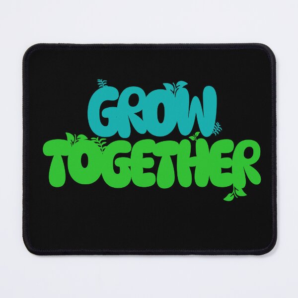 Item preview, Grow Together Minimalist Botanical Quote - Aesthetic Plant Lover Art designed and sold by Mini Pixel Perfect Co..