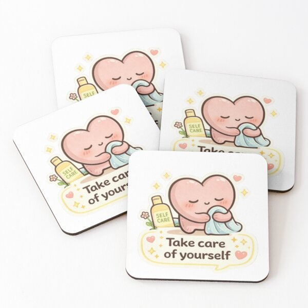 Item preview, Take Care of Yourself Cute Heart designed and sold by Color Reverie.