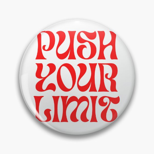 Item preview, Push Your Limit – Bold Retro Motivational Typography designed and sold by AZPrintz.