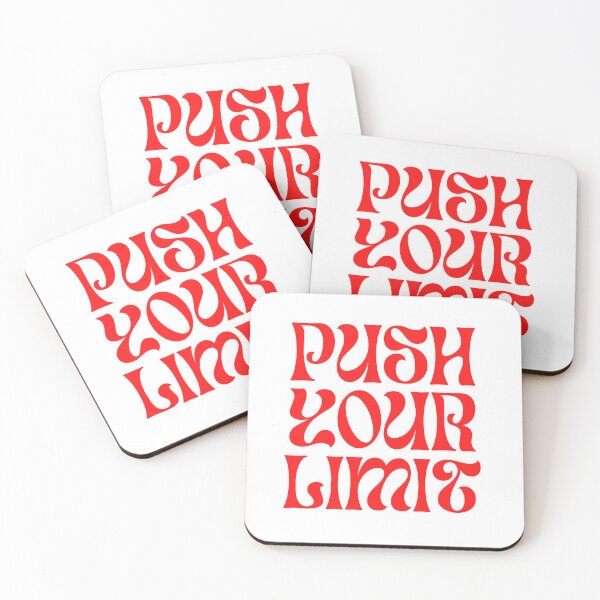 Item preview, Push Your Limit – Bold Retro Motivational Typography designed and sold by AZPrintz.
