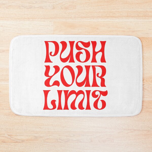 Item preview, Push Your Limit – Bold Retro Motivational Typography designed and sold by AZPrintz.
