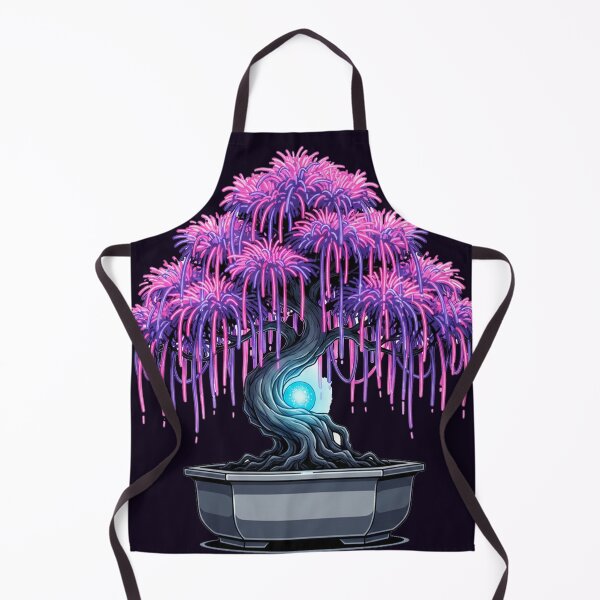 Item preview, Cyberpunk Neon Bonsai – Futuristic Synthwave Japanese Zen Tree designed and sold by Ink Dynasty.