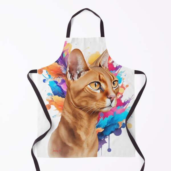 Item preview, Painting in Watercolor of an Abyssinian Cat designed and sold by mythographiaart.
