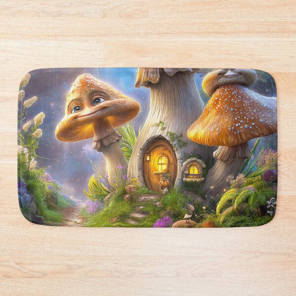 Item preview, Moonlit Mushroom Haven designed and sold by MyMagicalPlace.