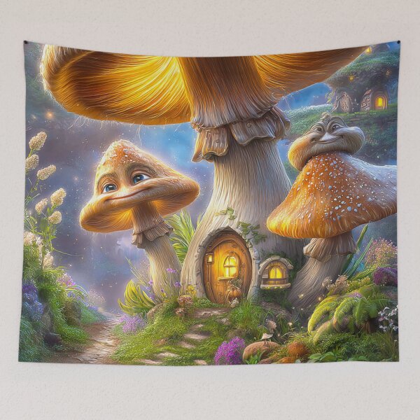 Item preview, Moonlit Mushroom Haven designed and sold by MyMagicalPlace.