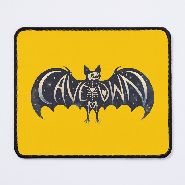 Item preview, Whimsical Gothic Bat “CAVETOWN” Typography – Indie Aesthetic Moon & Stars Illustration designed and sold by Custom Crest.