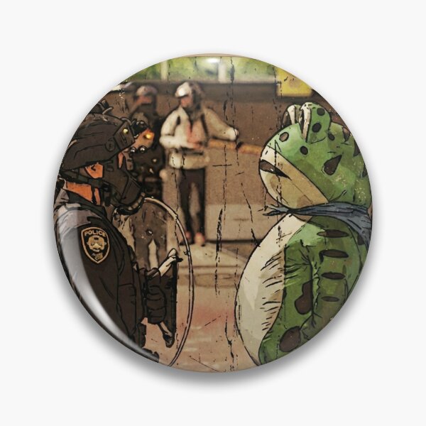 Item preview, Resist Frog Protest Art in Gritty Grunge Illustration Style designed and sold by Lio-lio.