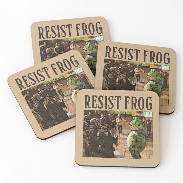Item preview, Resist Frog Protest Art in Gritty Grunge Illustration Style designed and sold by Lio-lio.