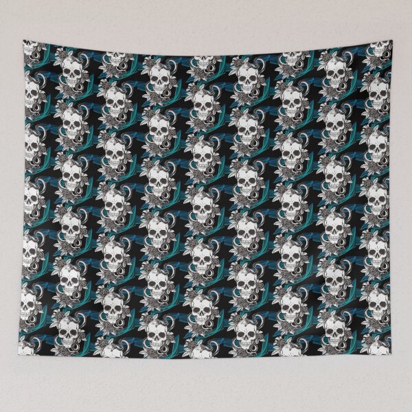 Item preview, Vintage Floral Skull - Dark Academia Botanical Art designed and sold by Mini Pixel Perfect Co..