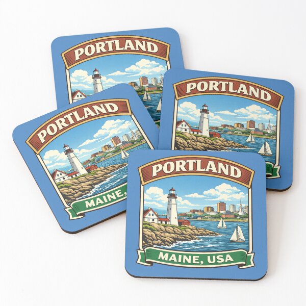 Item preview, Portland, Maine designed and sold by Myra365Art.